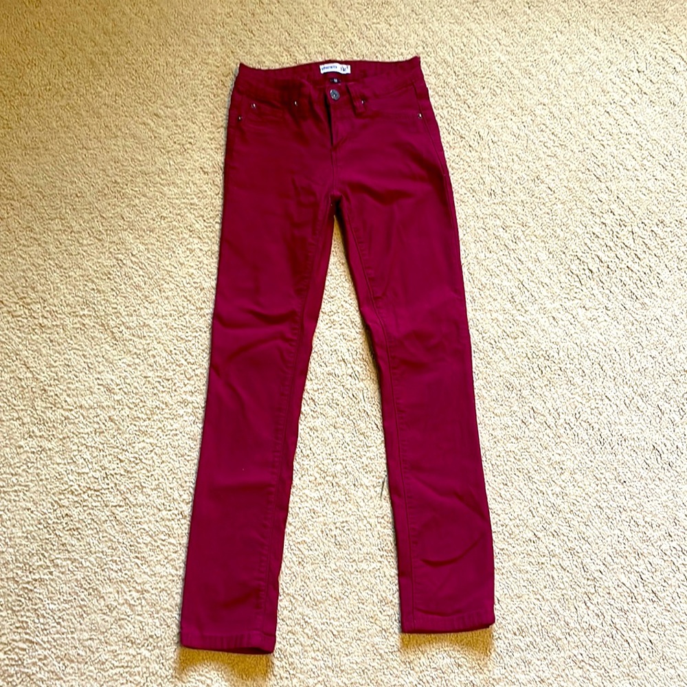 Hyper Stretch maroon jeans - size 12